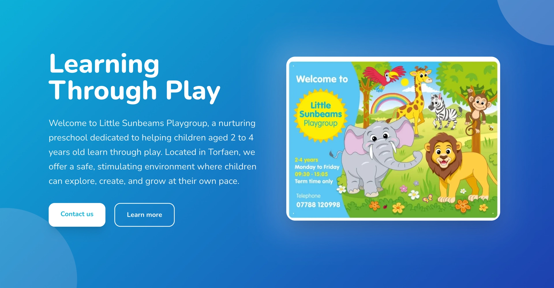 Little Sunbeams website placeholder